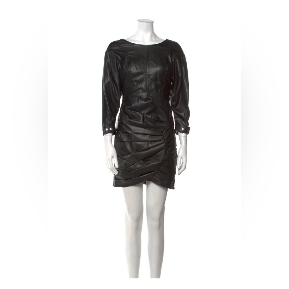 For Love & Lemons Vegan Leather Shirtdress